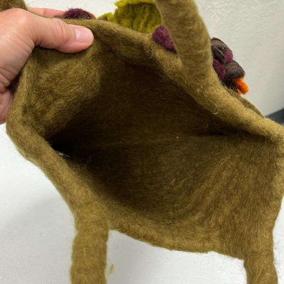 Tara 100% Wool Women’s Handbag Made in Nepal Italy - Picture 4 of 7